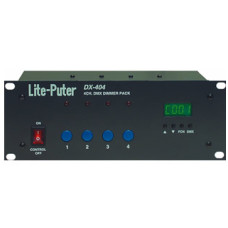 Lite-Puter DX-404: 4 Channel DMX Dimmer Pack