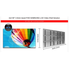 Видеостена 3x3 55" 3,5 mm Bezel FHD SAMSUNG LCD Video Wall Solution